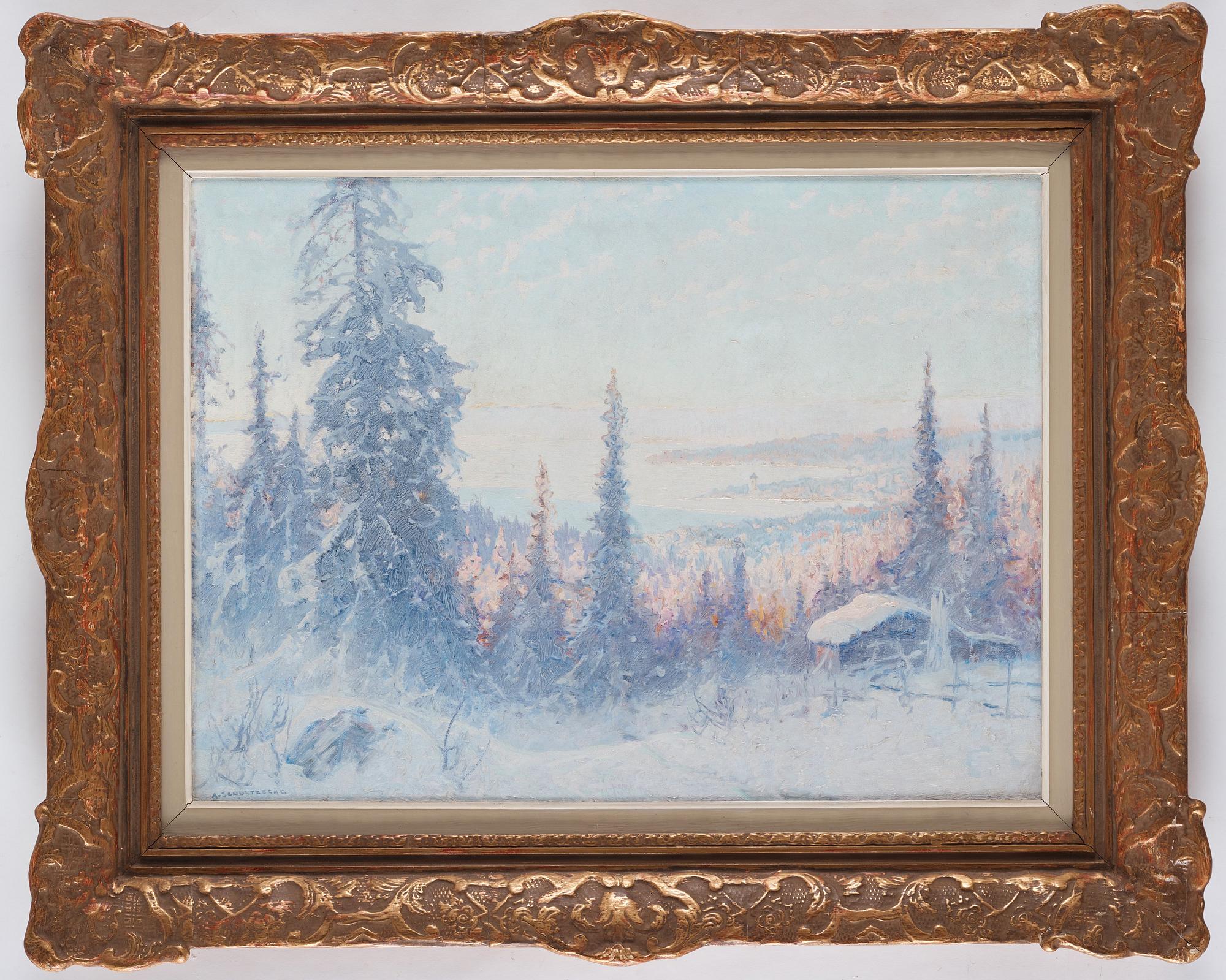 Anshelm Schultzberg, Winter landscape.