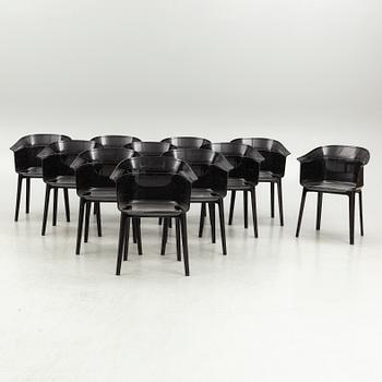 Ronan & Erwan Bouroullec, a set of eleven 'Papyrus' chairs, Kartell, Italy.