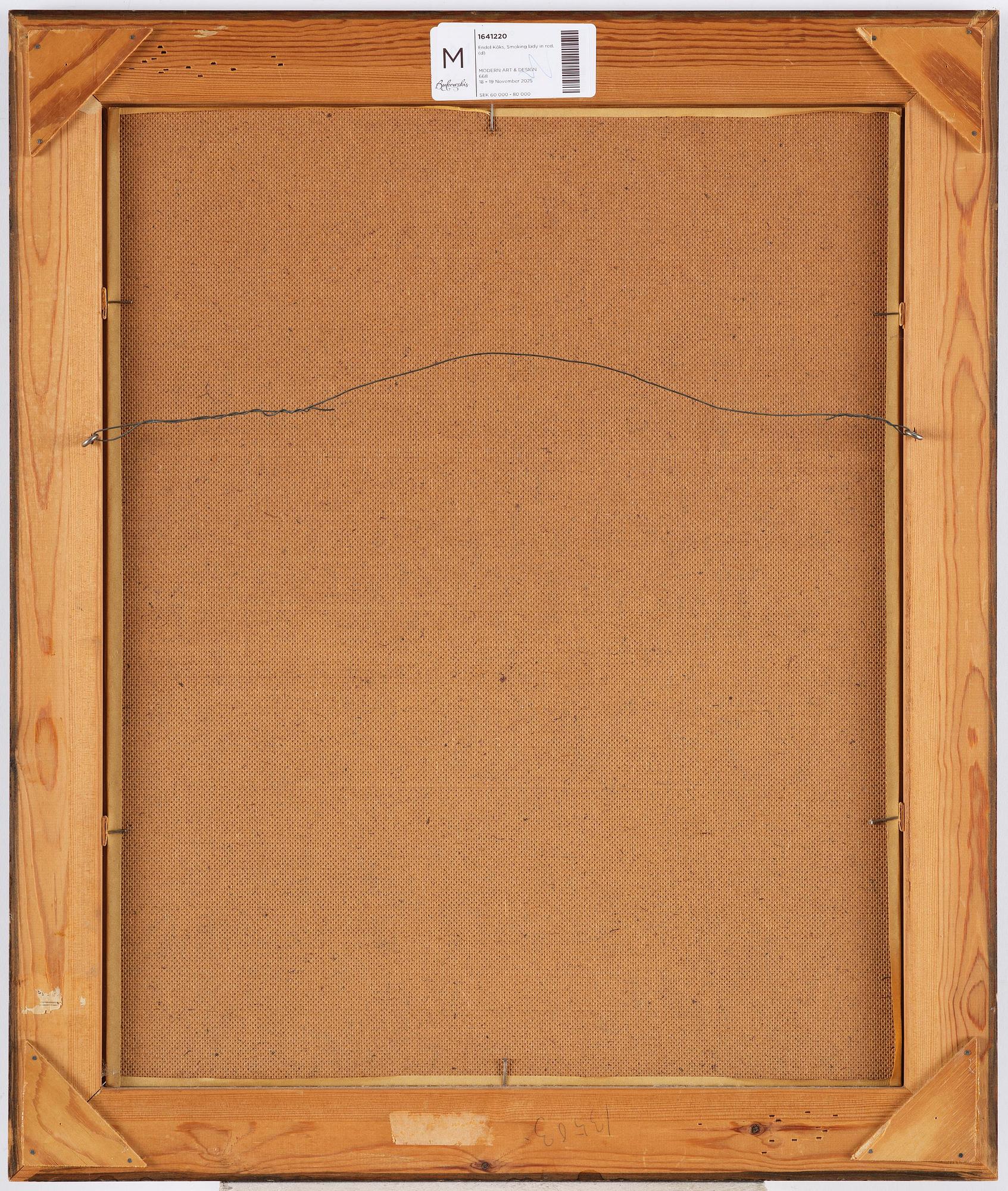 Endel Kõks, Smoking lady in red.