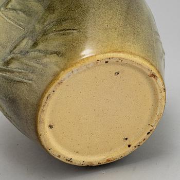 Albin Hamberg, a stoneware Art Nouveau urn, Höganäs, early 20th Century.