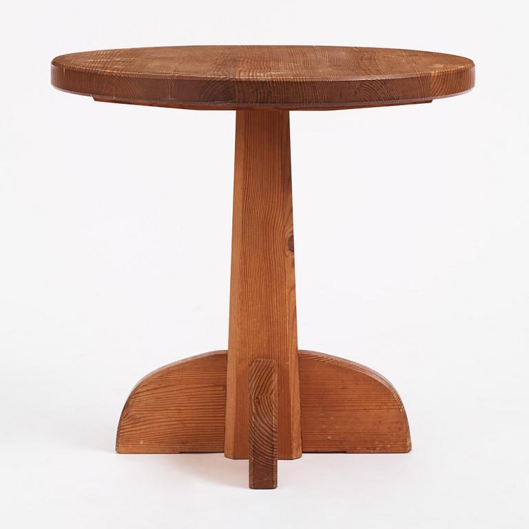 Nordiska Kompaniet, a "Lovö" stained pine table, Nordiska Kompaniet 1930s.