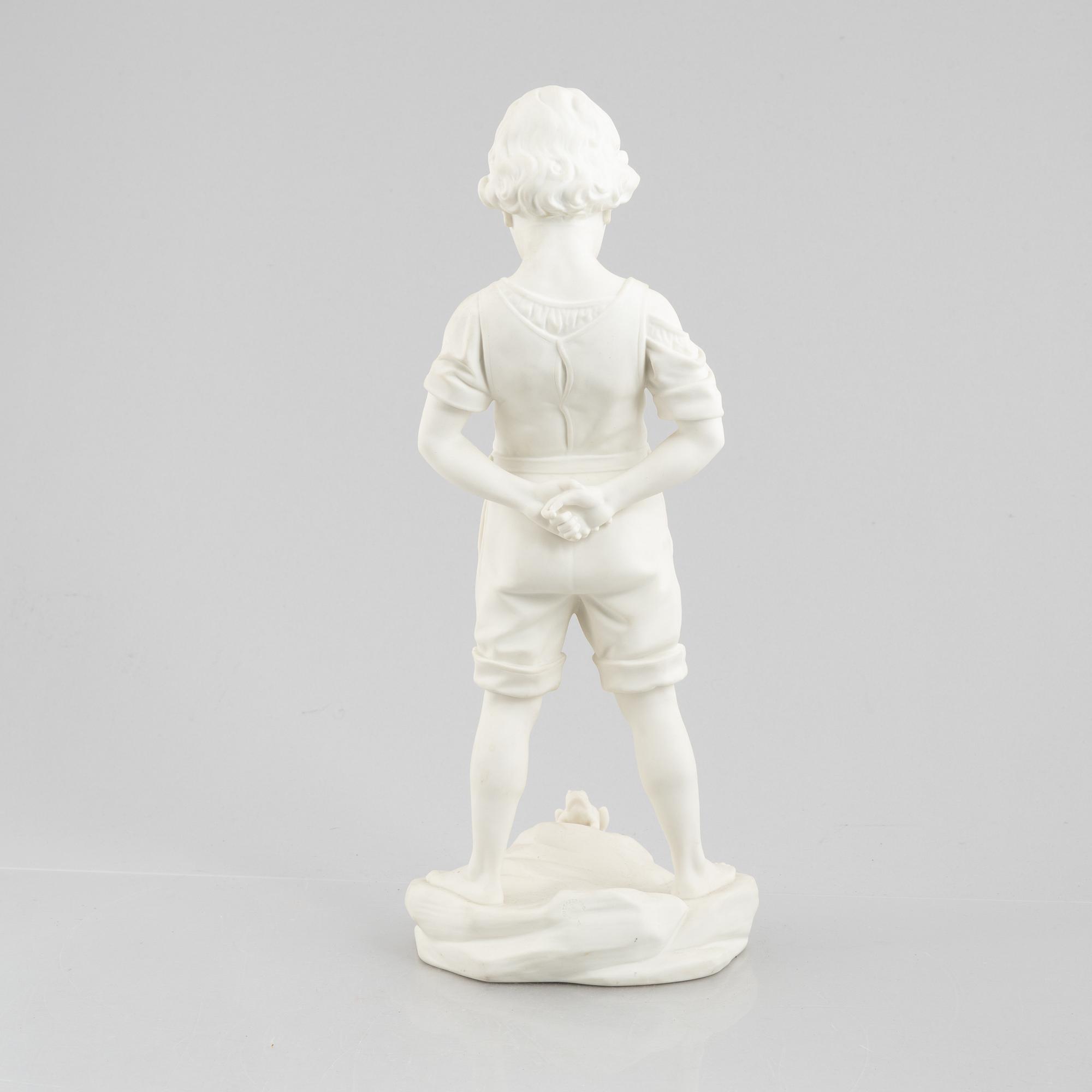 Gustavsberg, sculpture, "Boy with Frog".