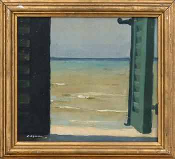 OLLE NYMAN, olja på pannå. Signerad och daterad -37.