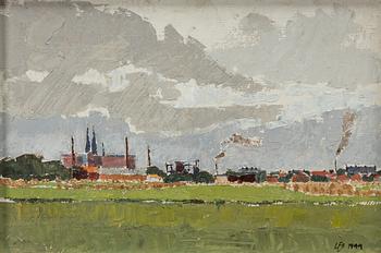 Lars Erik Falk, "Uppsala från söder".