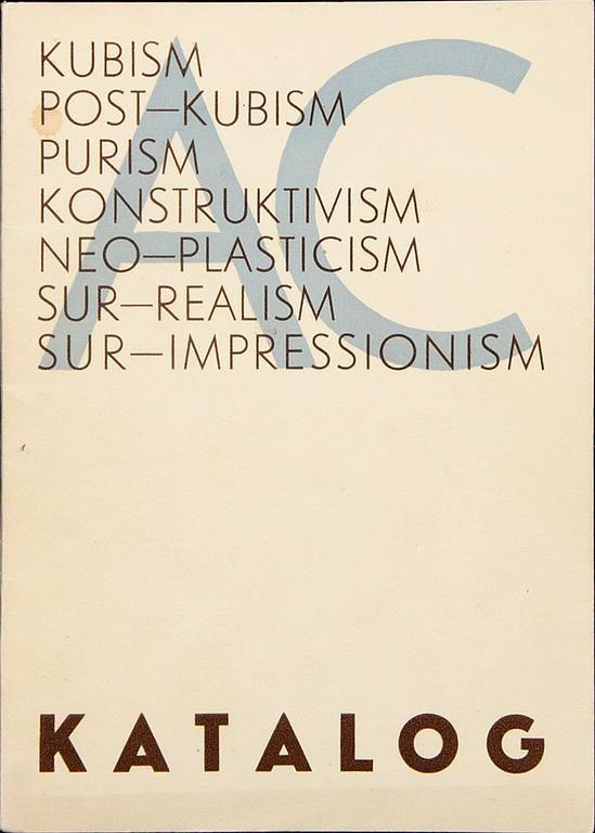 Exhibition catalogue, edited by Otto G. Carlsund, Stockholmsutställningen (Stockholm Exhibition), 1930.