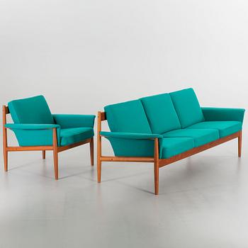 FINN JUHL, a 1960's Franc och Son couch and armchair.