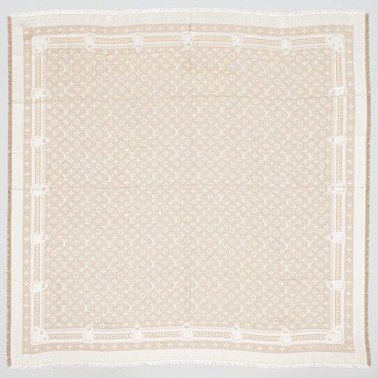 Louis Vuitton, "Studdy Denim Monogram Shawl", huivi.