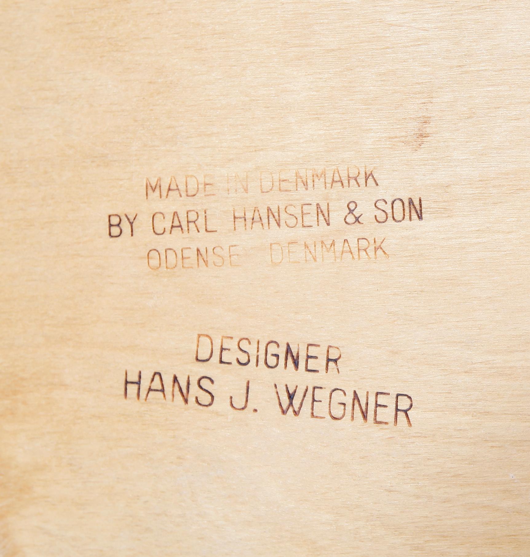 STOLAR, 4 st, "CH 30", Hans Wegner för Andreas Tuck och Carl Hansen, Danmark, 1950-/1960-tal.