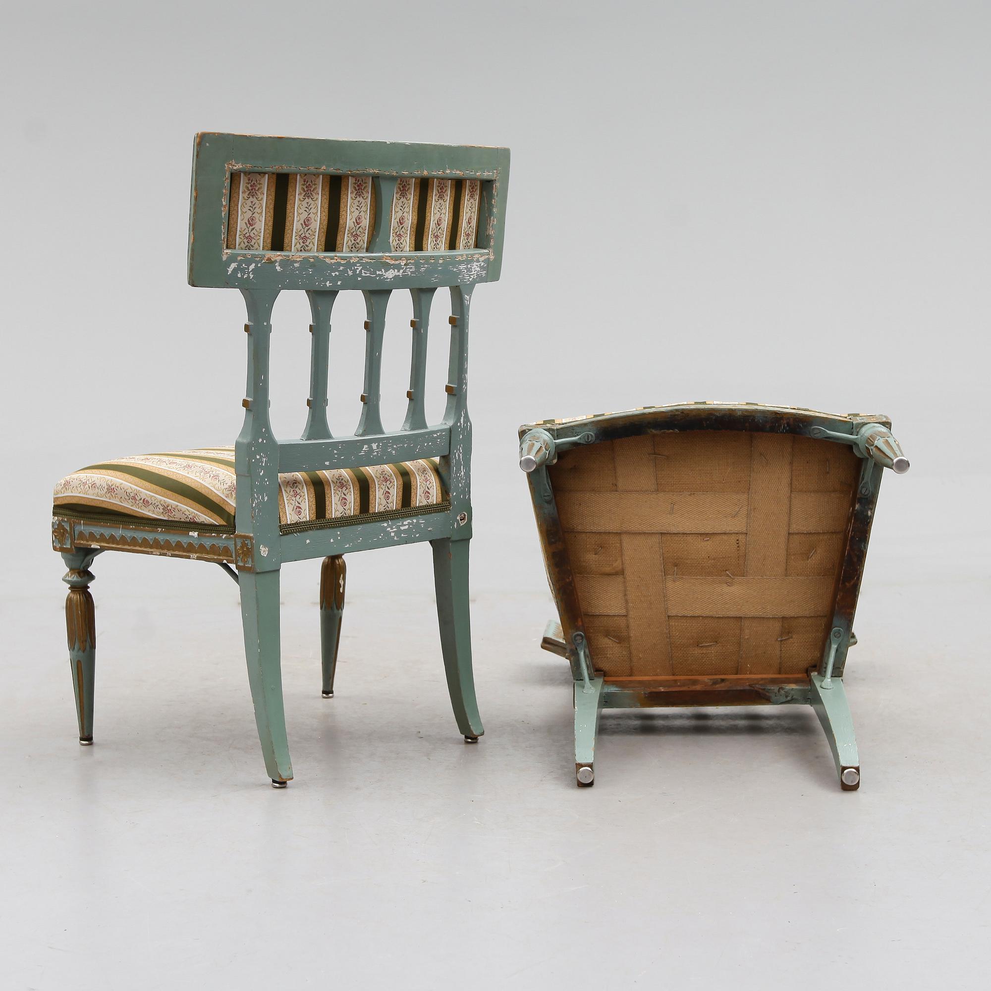 STOLAR, 1 par, gustavianska, 1700-tal.
