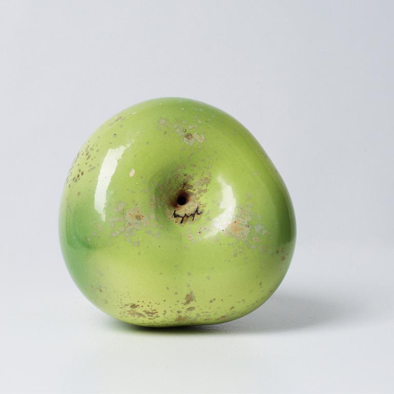 A Hans Hedberg faience pear, Biot, France.