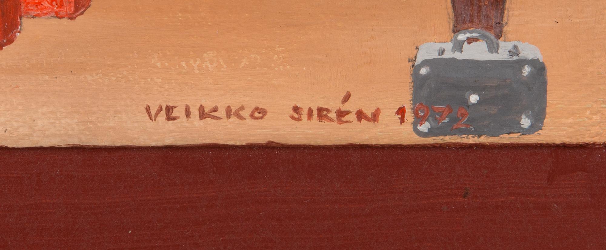 Veikko Sirén, oil on board, signed and dated 1972.