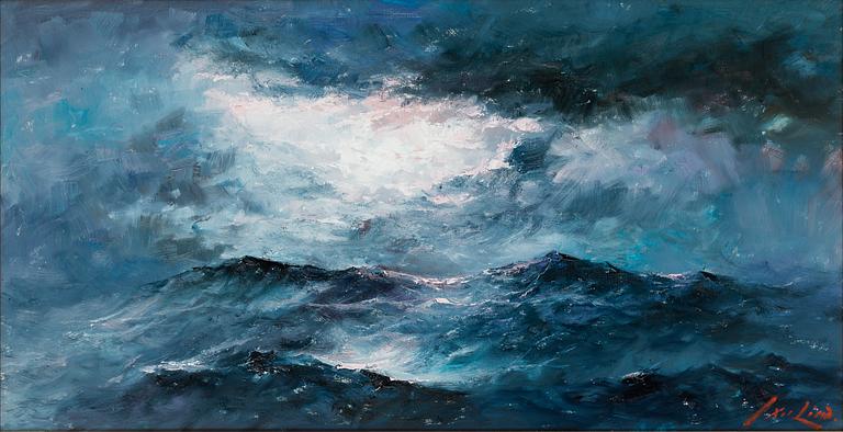 AXEL LIND, oil on canvas, signed.