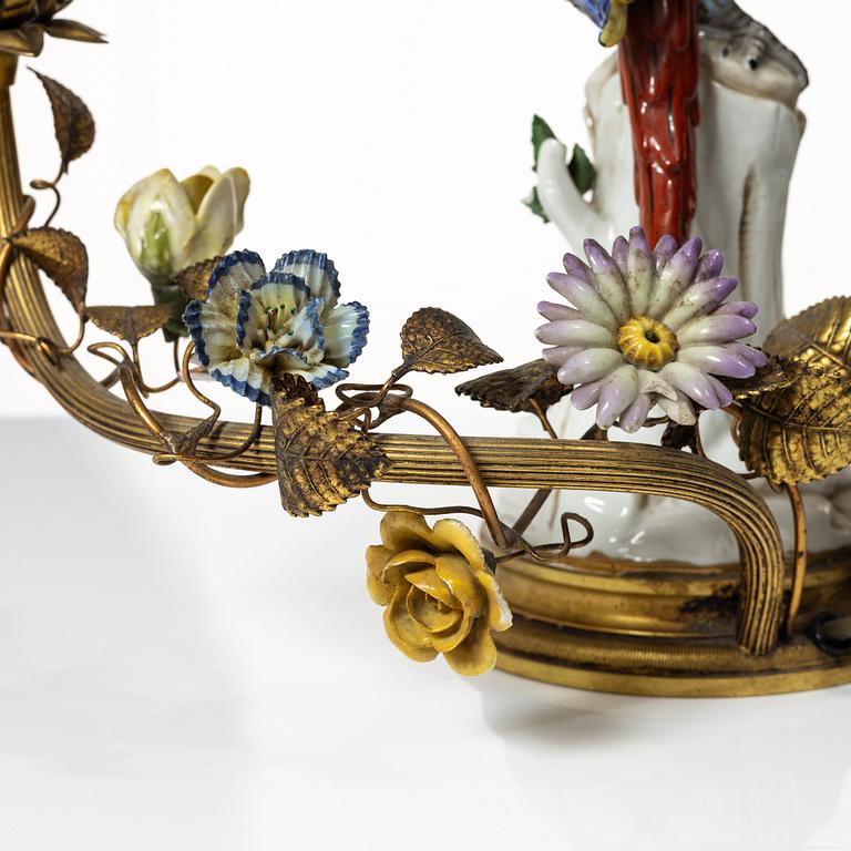 Table lamp, Ackermann & Fritze, Rudolstadt Volkstedt, Germany, early 20th century.