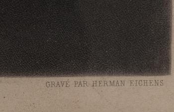 HERMAN EICHENS, gravyr. 1800-tal. Efter Murillo.