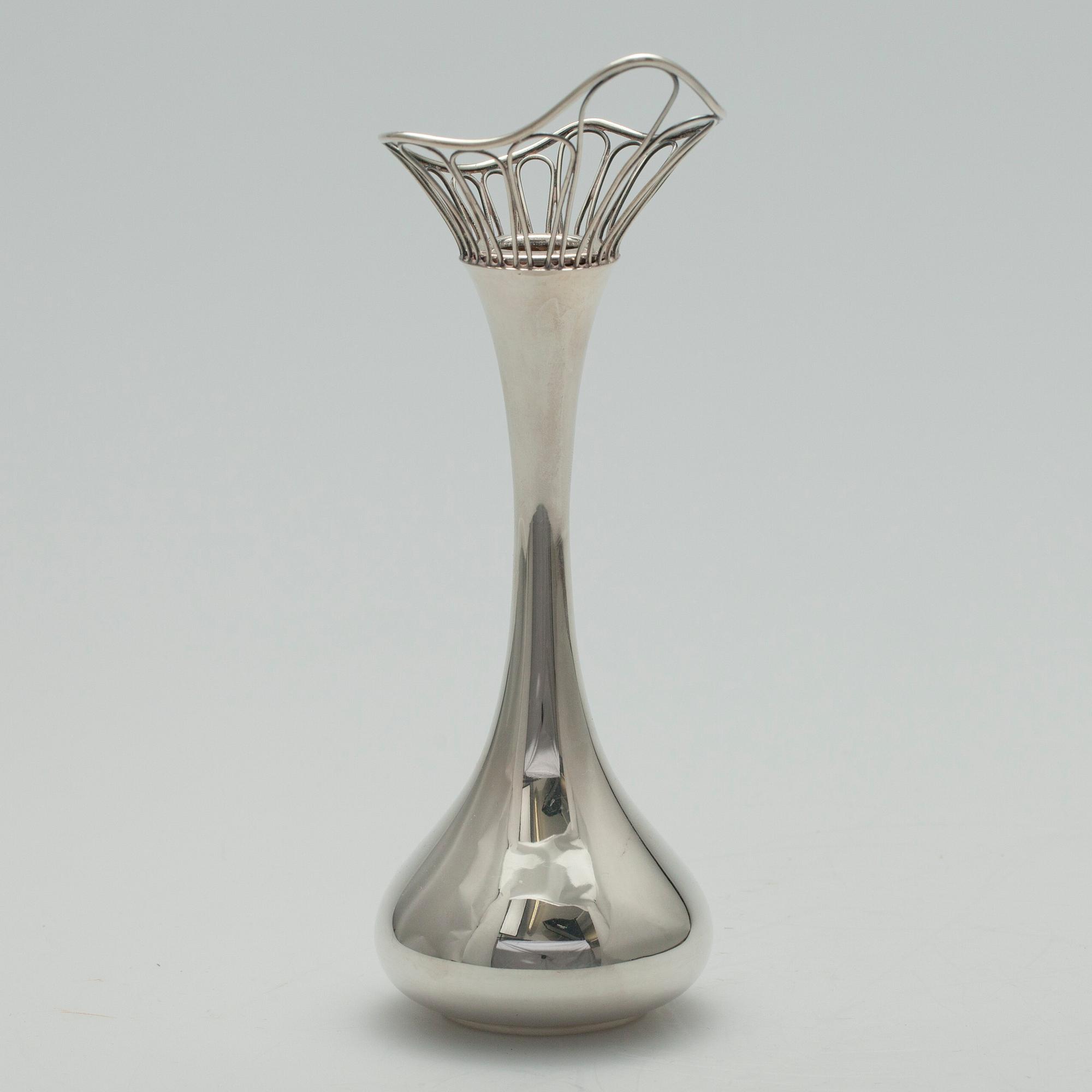 LJUSSTAKE, silver, Suomen Kultaseppä, Åbo 1957. Vikt ca 115 g.