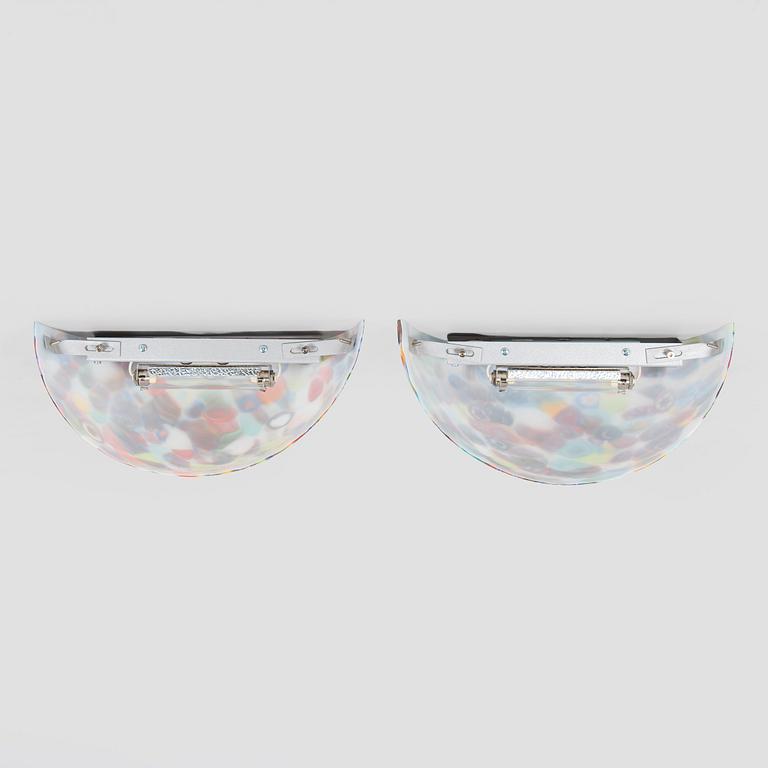 A pair of wall lights, ALT Luci Alternative, Murano, Italy 2000s.