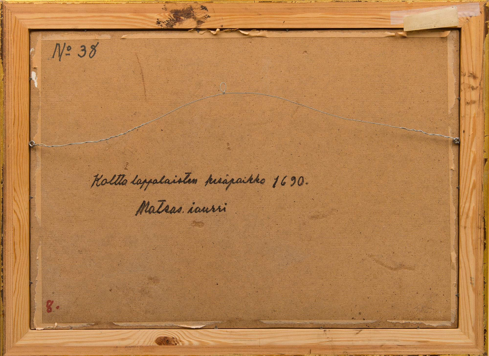 ANDREAS ALARIESTO, 'KOLTTA LAPPALAISTEN KESÄPAIKKA 1690'.