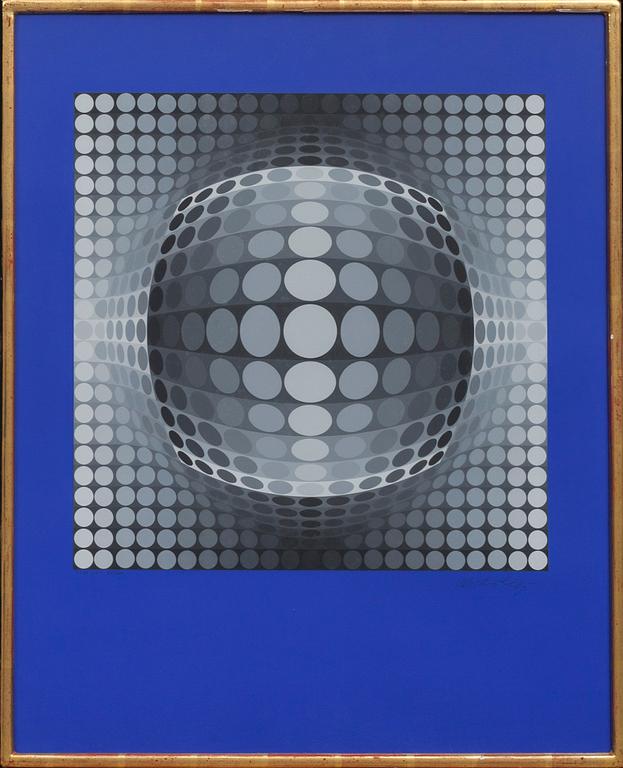 VICTOR VASARELY, färgserigrafi, signerad och numrerad 86/200.