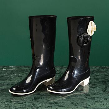 RUBBER BOOTS, CHANEL, size 38.
