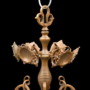 CHANDELIER, baroque style, first half of the 20th century.