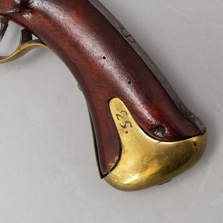 A Swedish flintlock pistol 1816 pattern.