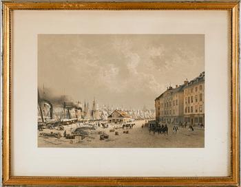 CARL-JOHAN BILLMARK, 5 st, litografiska tryck, 1800-/1900-tal.