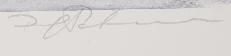 DAG PETERSON, färglitografi, signerad.