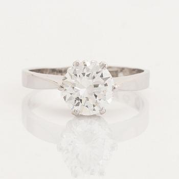 Brilliant cut diamond ring, 1,55 ct.