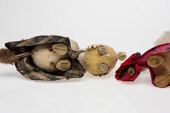 PARTI MUMINFIGURER, 4 st, Atelier Fauni, 1950-60-tal.