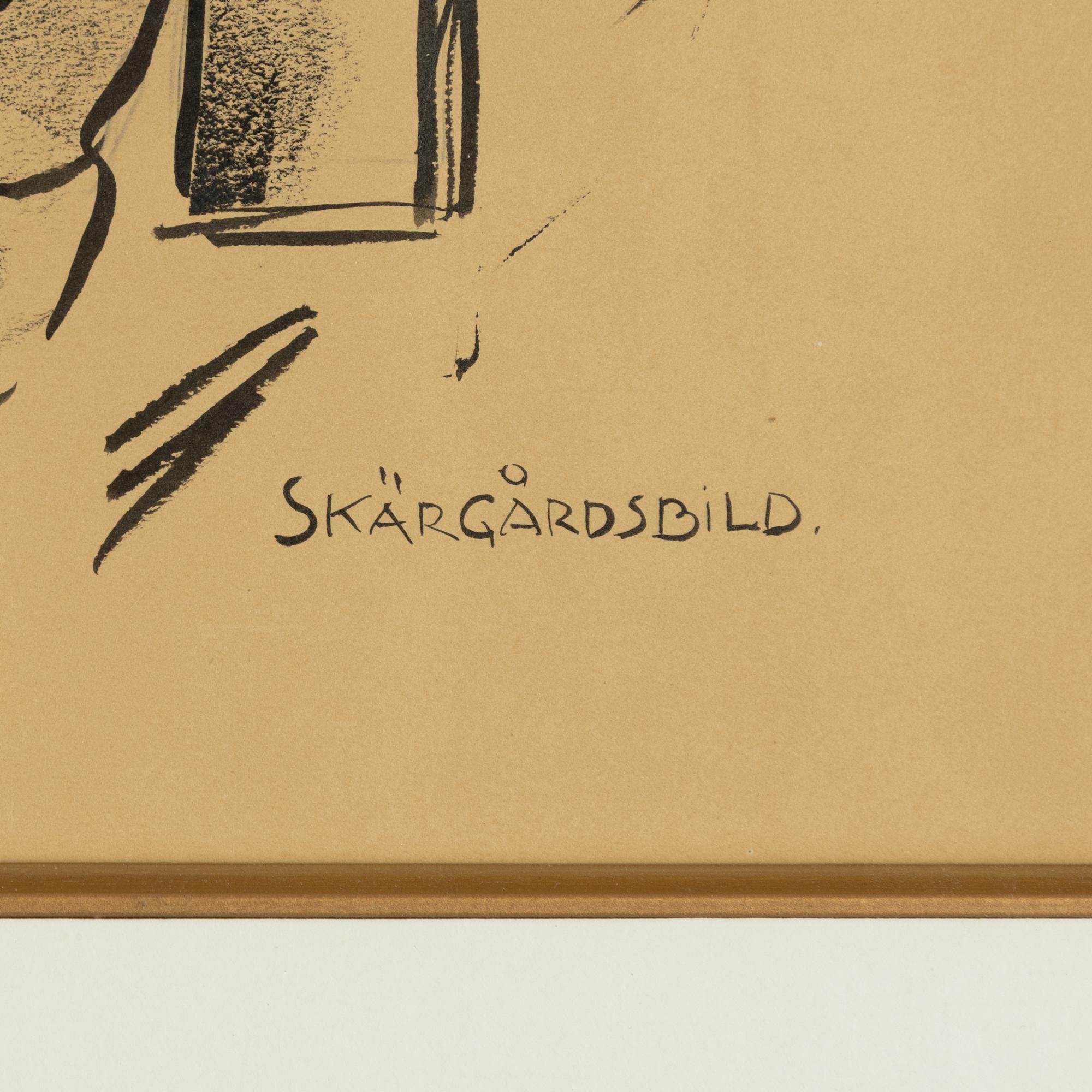 Albert Engström, "Skärgårdsbild".