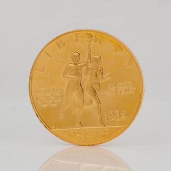 GULDMYNT, 10 Dollars, USA 1984. Vikt ca 17 g.