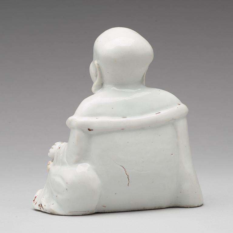 BUDDAI, blanc de chine. Qingdynastin, 1700-tal.