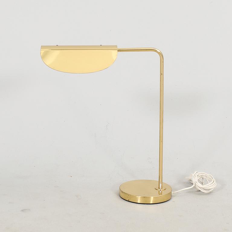 A Bergboms brass table lamp later part of the 20th century.