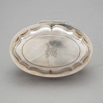 KAFFESERVIS, 3 delar, silver, GAB, Stockholm, 1920-25. Total vikt 900 g.