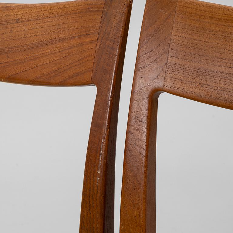 Yngve Ekström, 3 chairs, “Kontiki”, Troeds, second half of the 20th century.
