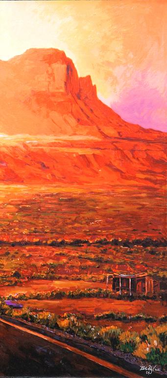 Bob Dylan, "Sunset in Monument Valley" 2022 triptyk.