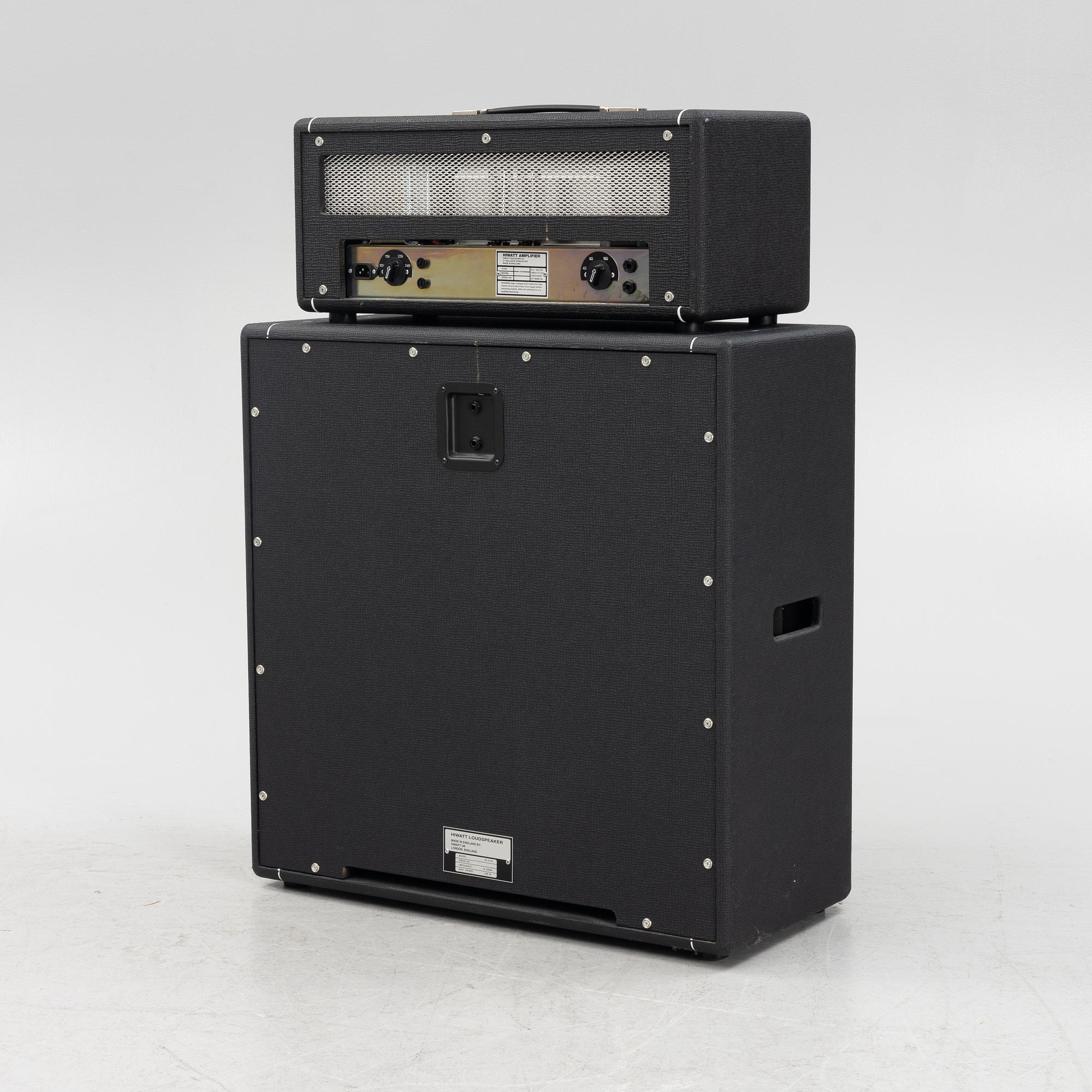 The Hives, Hiwatt "Custom 50", signed amplifier and speaker ca 2010.