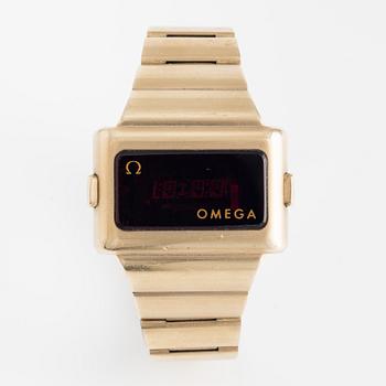 Omega, Time Computer II, wristwatch, 40.5 x 26 (54) mm.