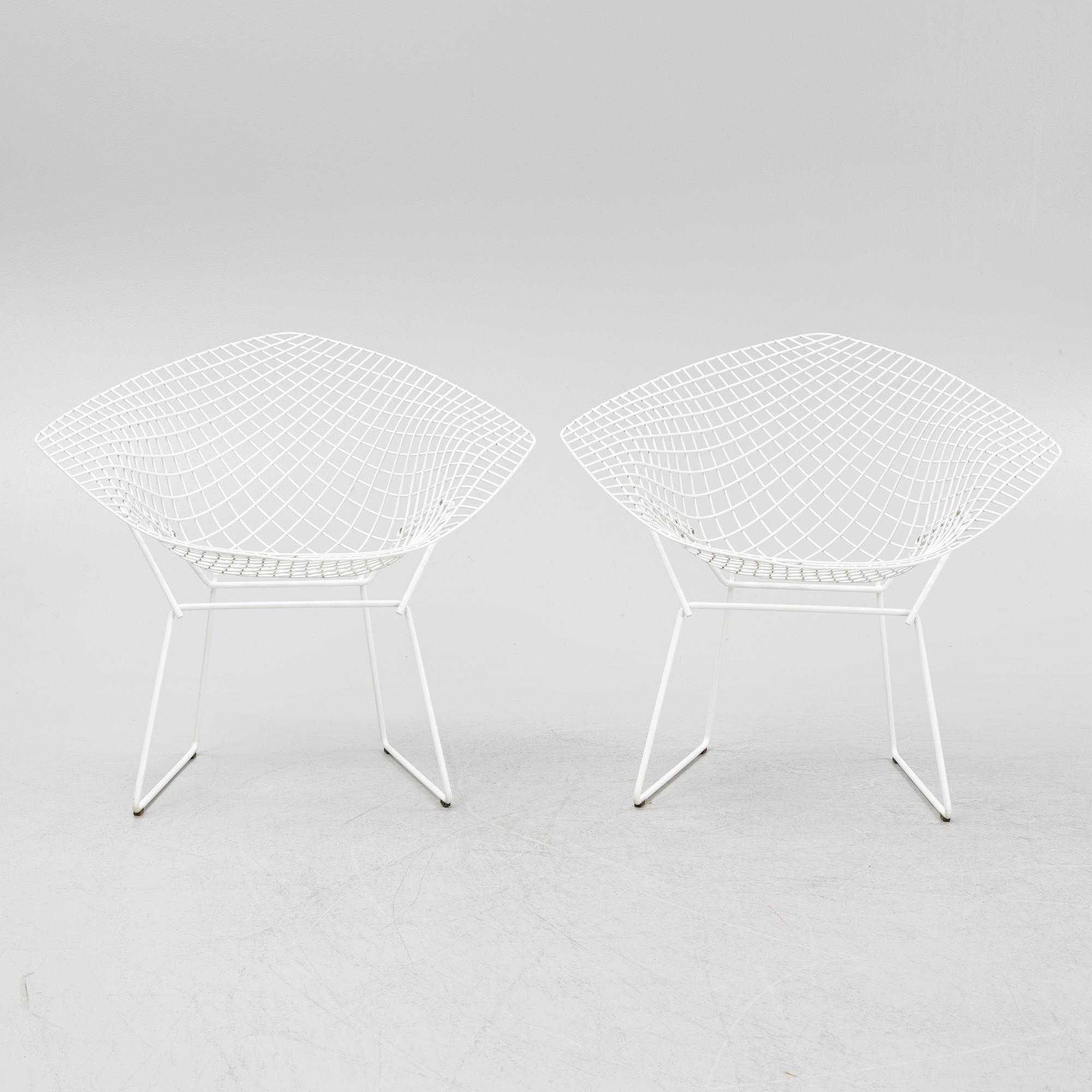 Harry Bertoia, "Diamond chair", 1 par, Knoll, 2000-tal.