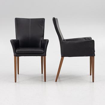 Six armchairs, contemporary.
