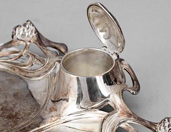 BLÄCKHORNSSTÄLL, nysilver, WMF, Tyskland sekelskiftet 1900.