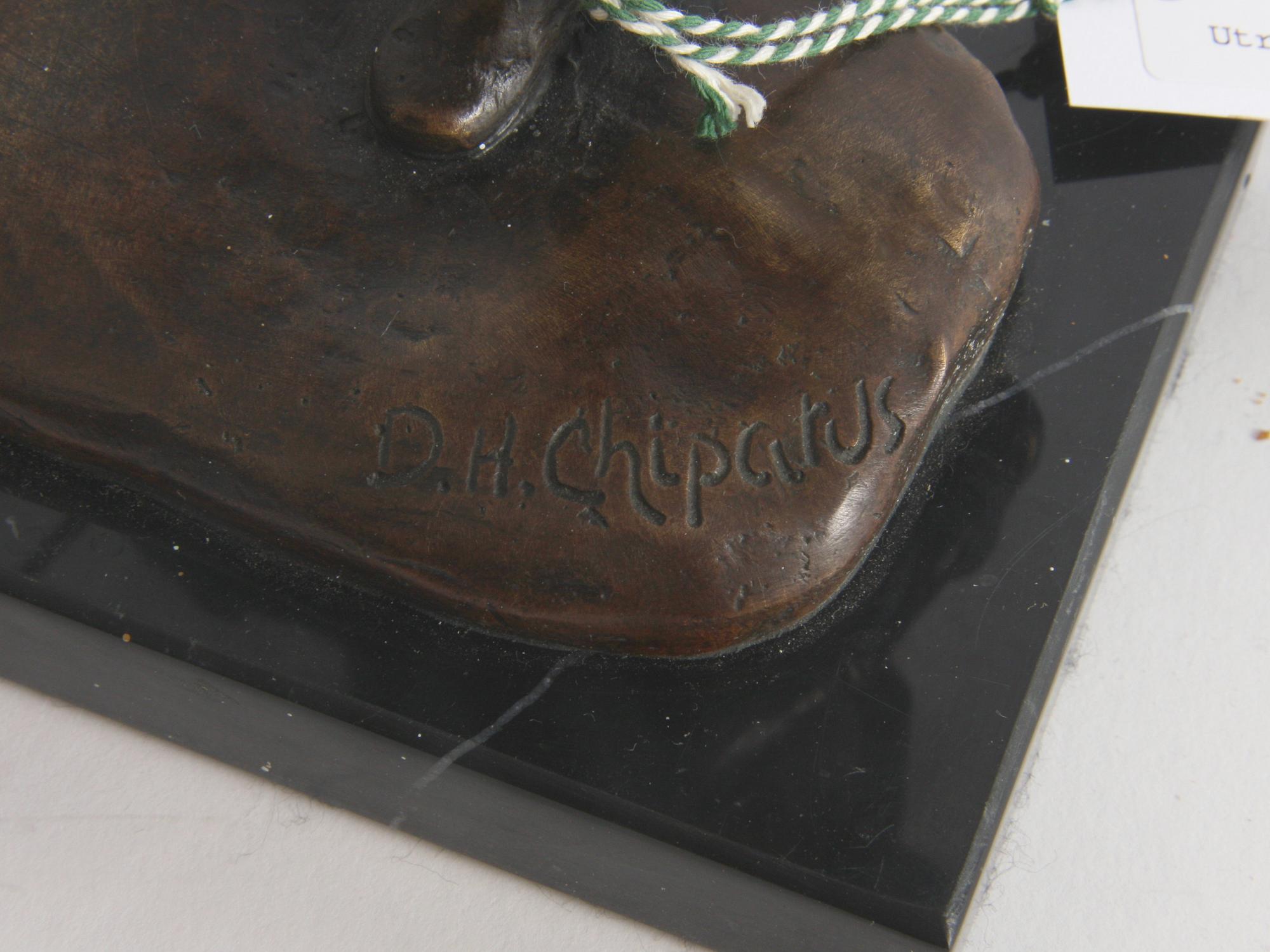 SKULPTUR, efter C.H Chiparus, brons, Paris.