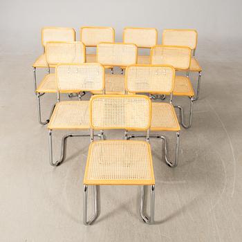 Chairs, 10 pcs, late 20th century, Italy.
