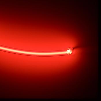 Stephen Antonakos, "Red and blue incomplete circle".