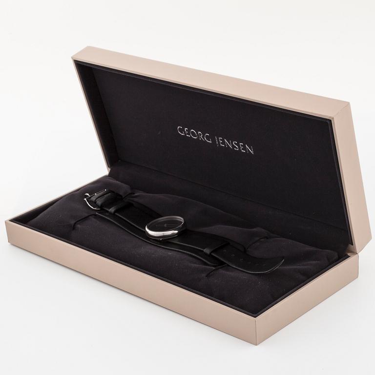 GEORG JENSEN, armbandsur, "Vivianna oval", design Vivianna Torun Bülow-Hübe, 32x24 mm.