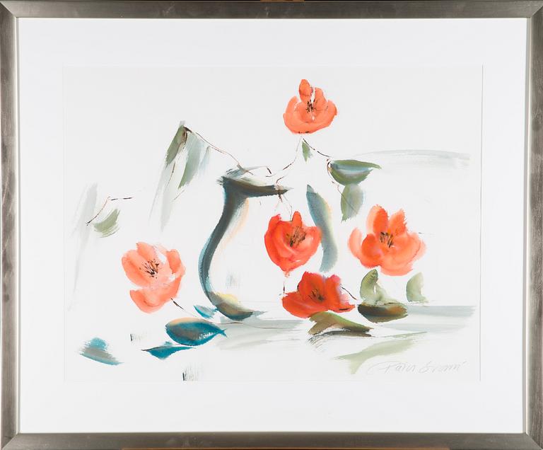 PÄIVI SUOMI, akvarell, signerad.