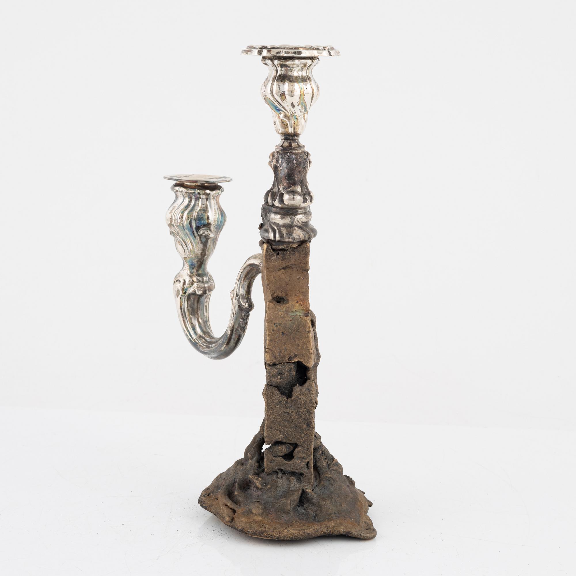Olle Olls, a candelabra/light object, 2021.