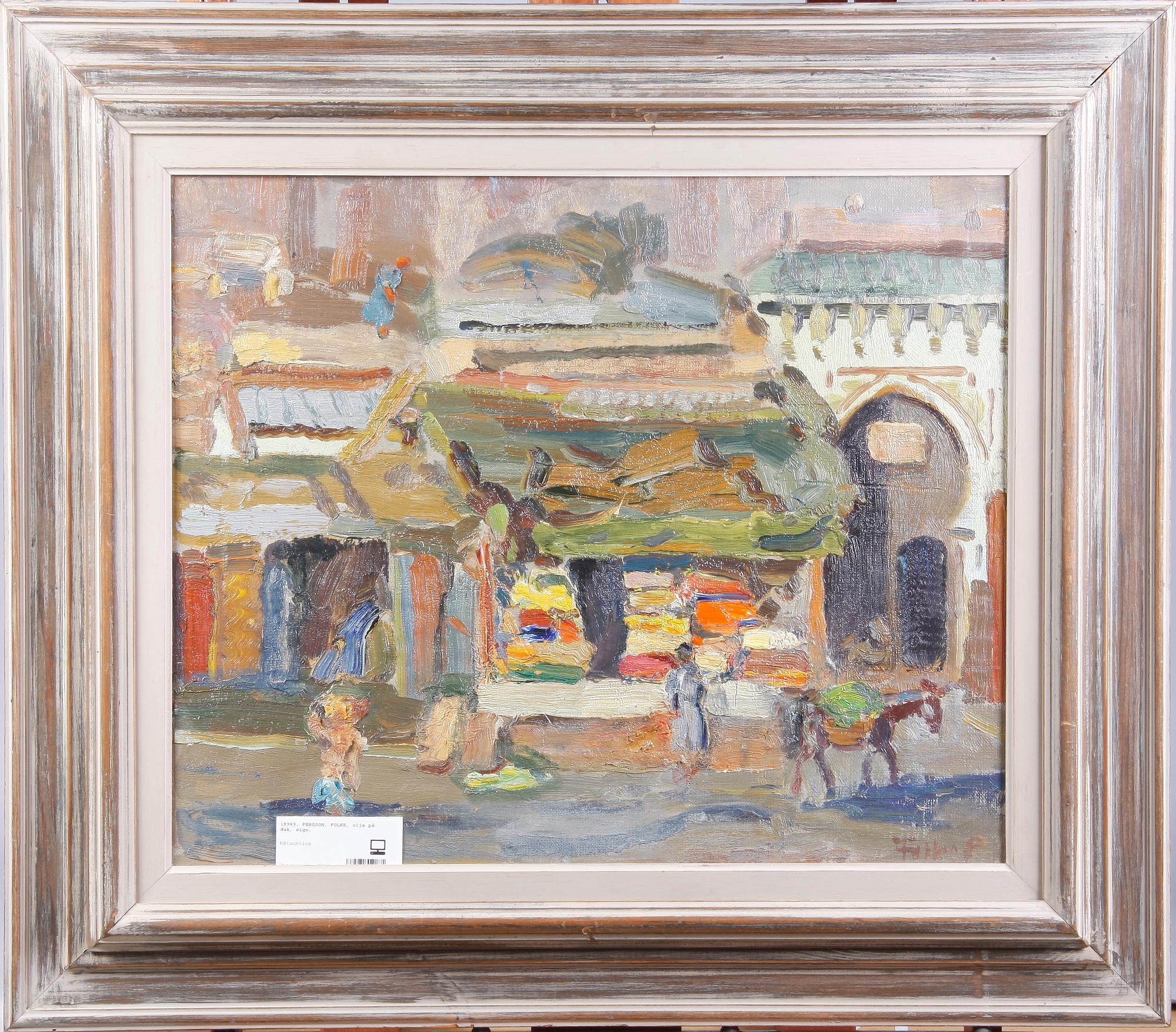PERSSON, FOLKE, olja på duk, sign.