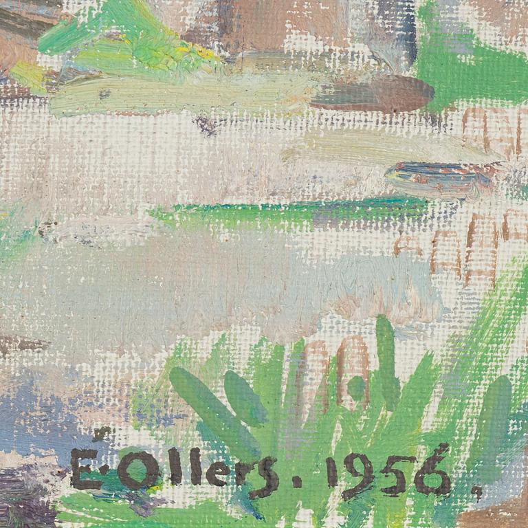 Edvin Ollers, oil on canvas/panel, signed and dated 1956.