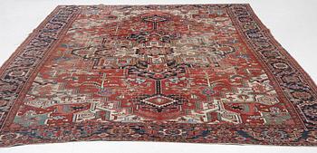 An Antique Heriz carpet, north west persia, c. 420 x 210 cm.